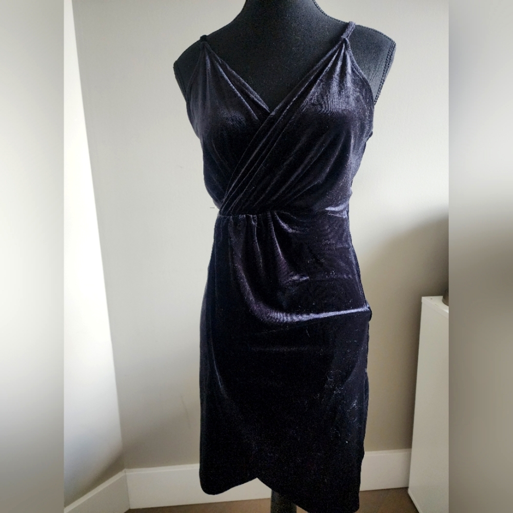 Black Velvet Mini Dress